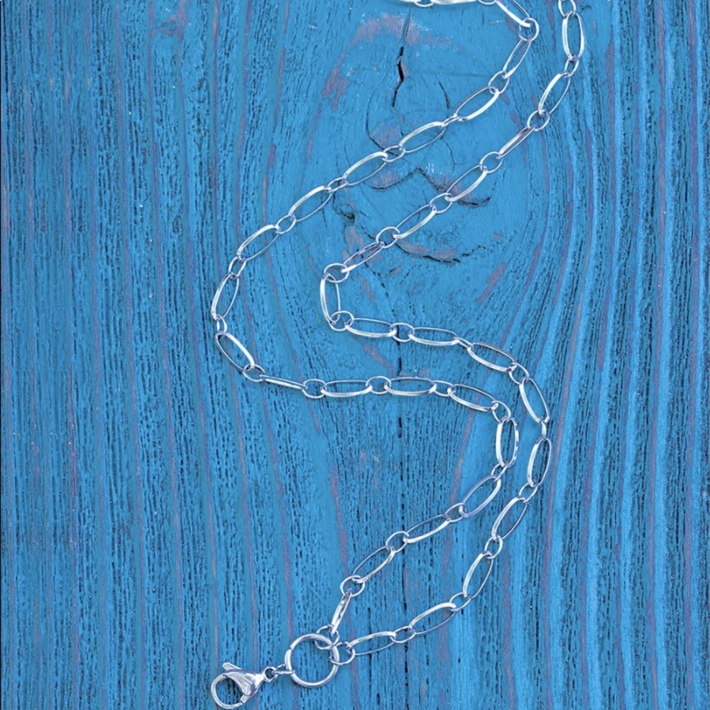 Stainless Steel Oval Link Necklace